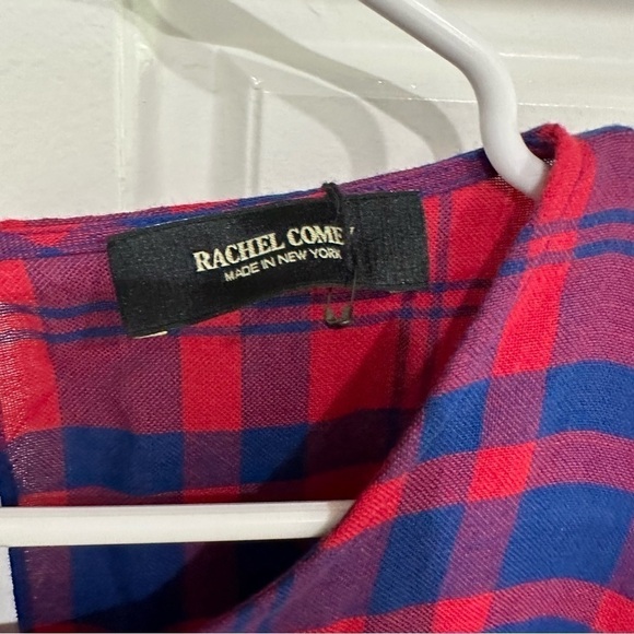 RACHEL COMEY Wades Plaid Mini Dress in ted blue size 2 - Picture 5 of 9